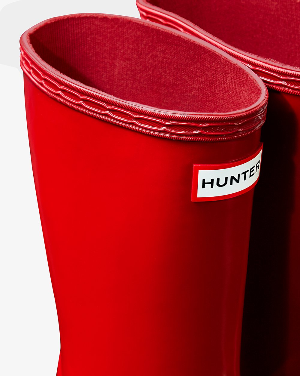 Galochas Hunter Criança Vermelhas - Original First Classic Gloss - 05OMDYULF